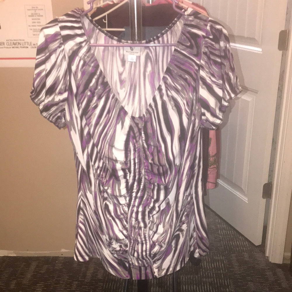 Purple Zebra Blouse